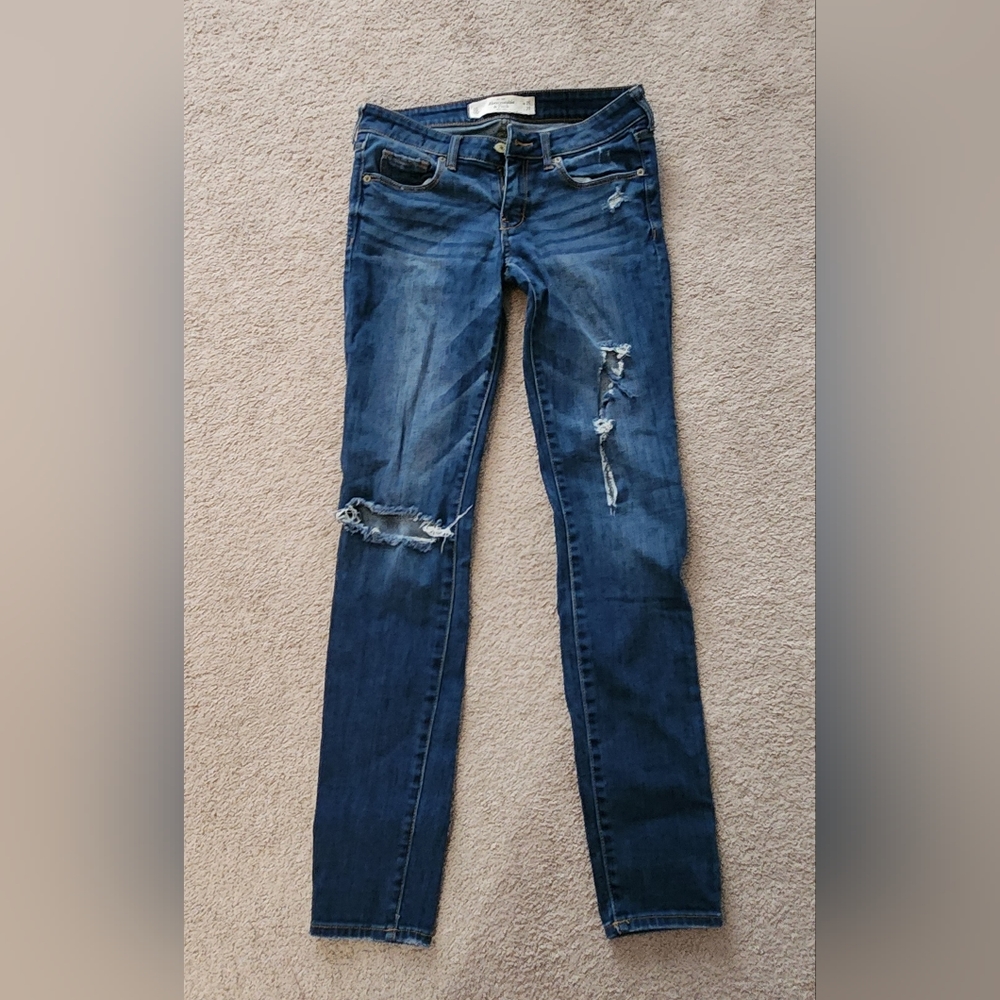 Abercrombie Fitch Womens Distressed Jeans Denim 25 / 0 Length 29